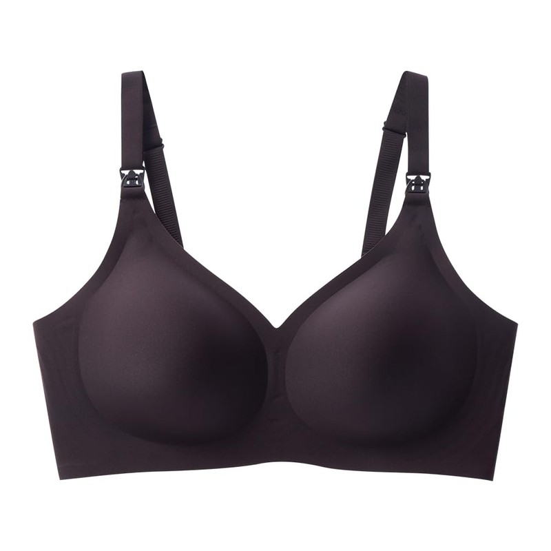 ZUMIY Seamless Maternity Bra, Nursing Bra for Pregnancy Breastfeeding, Ultra