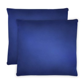 NatureMark Pack of 2 Microfibre Cushion Covers 100% Polyester Cushion Cover with Zip 40 x 40 cm Royal Blue