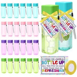 Yungyan 24 Sets End of Year Gifts for Students 17 oz Water Bottles Bulk Portable Sports Water Bottle Summer Graduation Student Gift from Teachers for Kids School Classroom Prize Goodie Bag(Screw Cap)