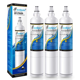 EXCELPURE 5231JA2006A Replacement for LG LT600P,5231JA2006B, Kenmore 46-9990, 5231JA2006F,R-9990, 5231JA2006E, LFX25975ST, LFX25960ST, EFF-6003A, LFX23961ST, SGF-LB60, Refrigerator Water Filter, 3PACK