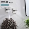 KOKOSIRI Bath Towel Hook Wall Mount Square Robe Hook Coat
