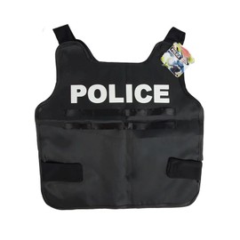 Kids Dress Up Vest, Role Play Costume for Firefighter, Police, Doctor (Police Vest)