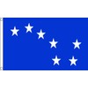 Starry Plough Flag 3ft x 2ft, Royal Blue, Small