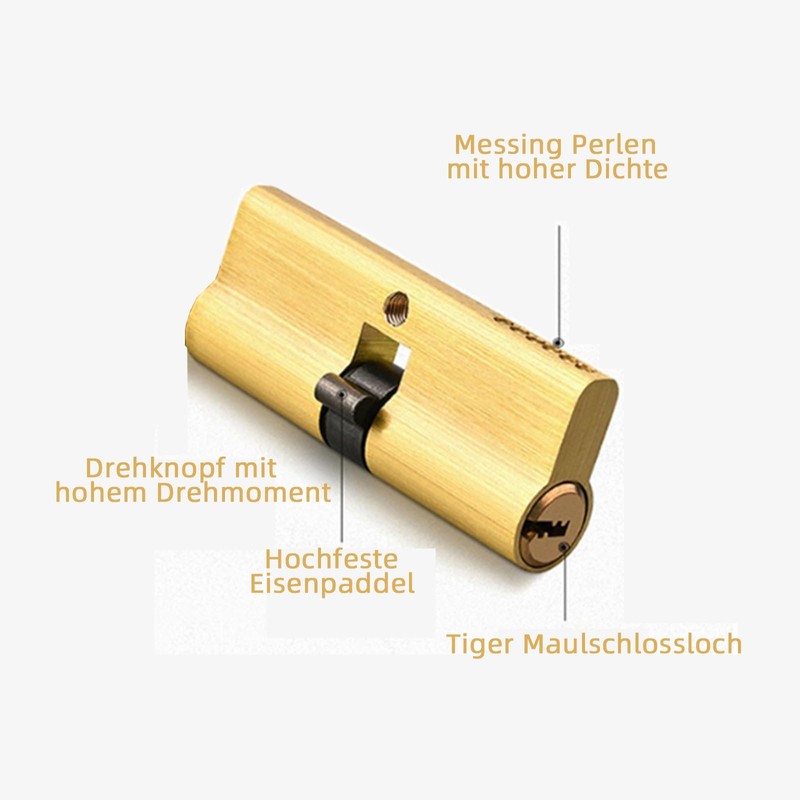 Double Cylinder Lock Cylinder Knob Cylinder 30/30 Solid Lock Cylinder
