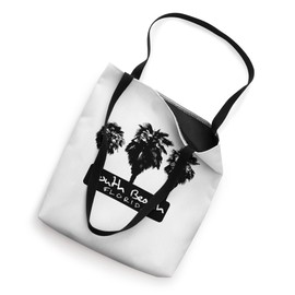 Oversized Palms Print - Creative South Beach, FL - Black Tote Bag