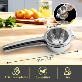 Qianruida Lemon Press Manual Citrus Press Lemon Lever Squeezer Orange Manual Press Diameter 7 cm
