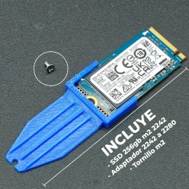 SSD Kioxia 256GB M.2 NVMe 2242/2280 3400MB/s Lectura 1900MB/s Escritura