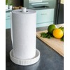 VROOMIUM Paper Towel Holder Countertop, Ceramic Base Easy-to-Clean, 1.5 lbs,