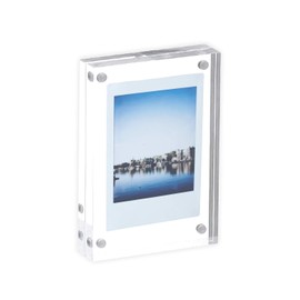 BBEST PF-M-1 Acrylic Photo Frame, Block Type, Instax Mini 3.0 x 4.1 inches (75 x 106 mm), Pack of 1
