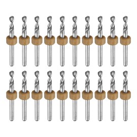QUARKZMAN 20 Stück Micro-PCB-Bohrer 3,1 mm / 0,122" Wolframstahlkarbid Twist Mini-Bohrwerkzeug mit 1/8" Schaft für Leiterplatte CNC-Gravur