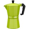 Monix Espressokocher aus Aluminium 6 tassen grün