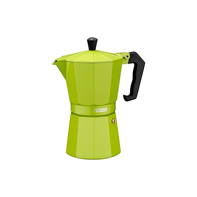 Monix Espressokocher aus Aluminium 6 tassen grün