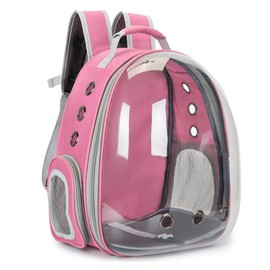 Cat Bubble Backpack Carrier for Small Medium Dogs Cats Carrying Bag, Airline Approved Pet Travel Carrying Bag Dog Hiking Walking Outdoor Backpack (Pink)