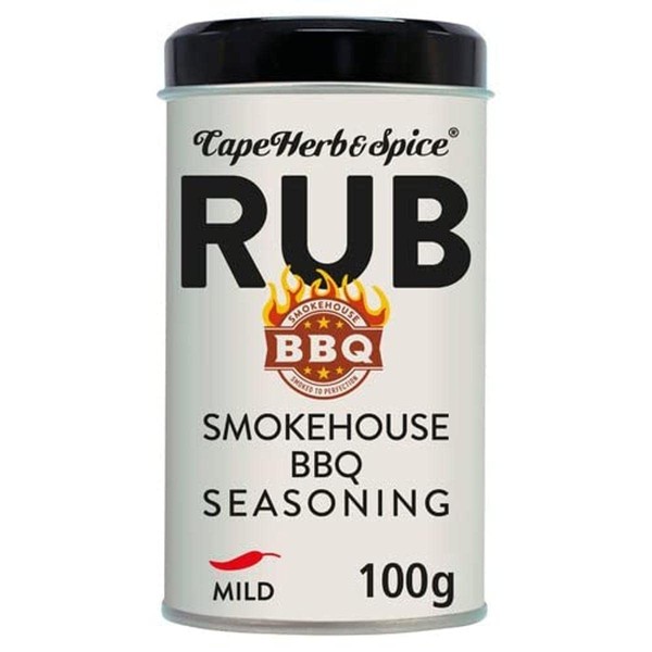Cape Herb & Spice - Smokehouse BBQ Rub, No MSG, no artificial flavouring, Non-GMO, Halal, Vegan, 100g