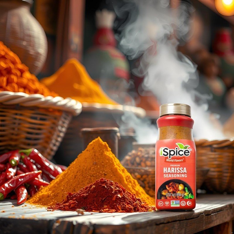 iSpice Blend | Harissa Seasoning | 17.57 oz | Mixed