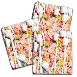 Unicorn Crispy Bar, Marshmallow Fruity Rice Cereal Treat, Chewy Candy Bar, 2.8oz, Pack of 3