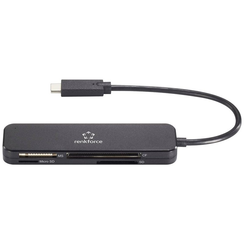 Renkforce RF-PCR-230 external memory card reader USB-C® (USB 3.2 Gen