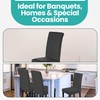 High-Back Chair Covers for Dining Room Chairs – Spandex Stretch,