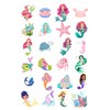 mermaid cupcake toppers edible 24 precut 1.5inch round fairy cakes