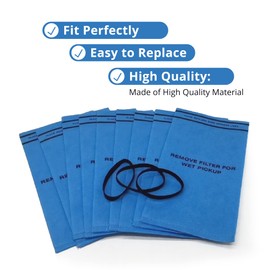Smilefil 18 Pack Wet Dry Vacuum Filter Bags Compatible with Stinger 2.5 to 5 Gallon WS0255VA, WORKSHOP WS01025F, Craftsman 9-38737, MultiFit VF2000, Select 2-1/2 to 5-Gallon Shop Vac Vacuums