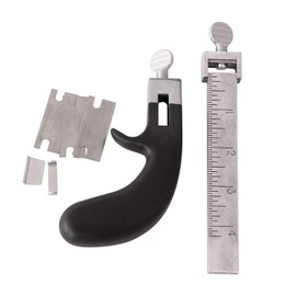 Aluminum Alloy Strip and Strap Leather Belt Cutter Leather Hand Cutting Tool with 3 Blades