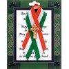 Loving Jesus St.Patrick's Day Ribbon/Celtic Cross Brooch