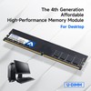 32GB DDR4 Ram 3200MHz (16GB×2，PC4-25600) 1.2V Desktop (DIMM) Computer Memory