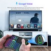 Mini Voice Bluetooth Keyboard, Rechargeable Wireless Keyboard with Touchpad, Backlit