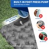 Camping Sleeping Pad, Ultralight Camping Mat with Pillow Built-in Foot