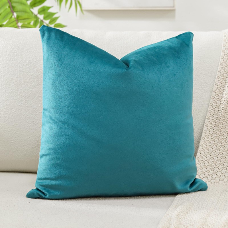Artscope Luxury Velvet Cushion Covers Decorative Square Pillowcases Soft Solid