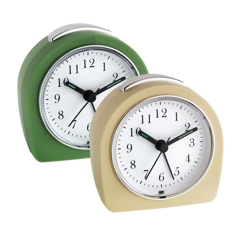 TFA Dostmann Analogue Alarm Clock 60.1021 Silent Movement Alarm with