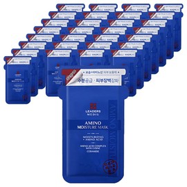 Leaders MediU Amino Moisture Mask Pack, 1 Pack, 30 Pieces / 리더스 메디유 아미노 모이스처 마스크팩, 1개입, 30개