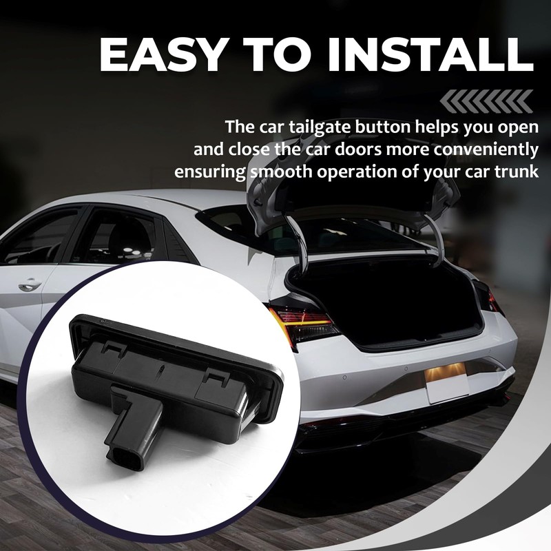 Compatible with Trunk Tailgate Handle Release Button for 2013-2017 Hyunda1
