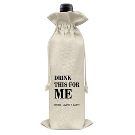 Pregnancy Announcement Wine Bag, Pregnant Reveal Wine Gift Bag, Baby Announcements Gifts for Grandparents Aunt Uncle Friends