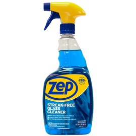 Zep Streak-Free Glass Cleaner - 32 Oz (Case of 12) ZU112032- Professional Grade Formula that Cleans Dirt, Fingerprints, Grime, Smoke Haze, and Toothpaste on Windows, Mirrors, and Other Glass Surfaces