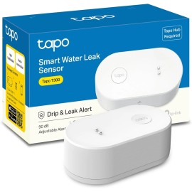 Tapo TP-Link Tapo Smart Water Leak Detector, Requires Hub, White