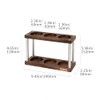 watchget Espresso Coffee Tamper Station Double-Deck Espresso Tamper Storage Stand