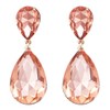 Rosemarie Collections Women's Stunning Dangle Teardrop Rhinestone Crystal Statement Post