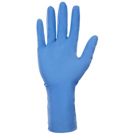 SAS Safety 6609-40 Derma-Max Powder Free Exam Grade Disposable Nitrile 8 Mil Gloves, Extra Large, Box of 50 by Weight, Blue