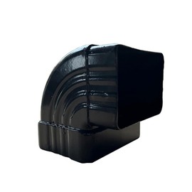 Gutter Downspout Elbow Adapter, 90° Rectangular Front Bend Draino Gutter Connector Aluminum Alloy Extension Extension Pipeline for Roof/Wall/Patio Drainage