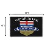 Lyh Double Sided 3ply We'Re Done Alberta First Flag 4X6FT,