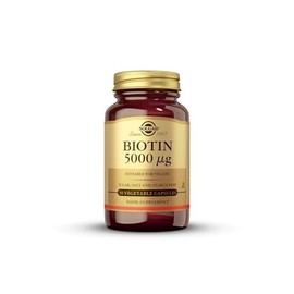 SOLGAR Solgar Biotin 5000 mg Vegetable Capsules - Pack of 100