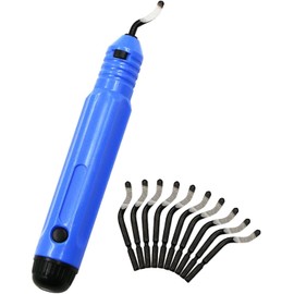 LimCryspp Metal Deburring Tool, With 10 High-Speed Steel Blades, Suitable For Aluminum, Copper, Plastic Pipes, 3D Printing And Brass