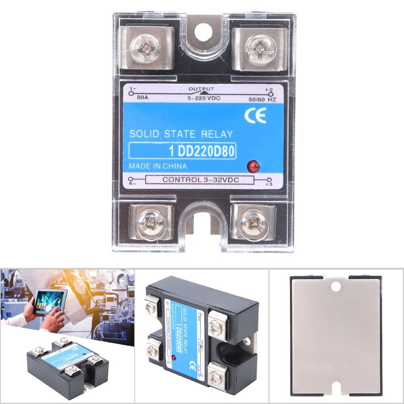 Solid State Relay DC DC SSR Input 3-32VDC Load 5-220VDC