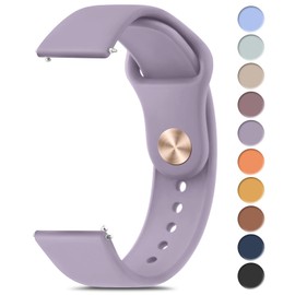 Meliya Bands Compatible with 20mm Watch Bands, Quick Release Soft Silicone Sport Replacement Strap for Smartwatch with 20mm Watch Lugs for Women Men