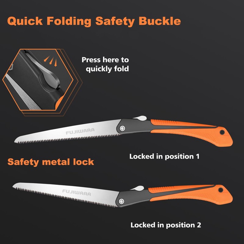 FUJIWARA 10 Inch Folding Pruning Saw - SCK4 Steel Blade