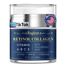 Ragkun Retinol Cream for Face, Collagen Neck Creams for Tightening and Firmin...