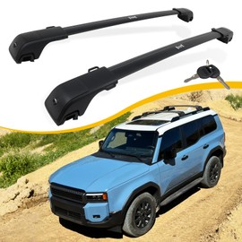 EZREXPM 265LBS Lockable Cross Bars Roof Rack Fit for Toyota Land Cruiser J250 2024 2025 Aluminum Crossbars Cargo Bar Luggage Carrier Rooftop Accessories, for Storage Bag Kayak Snowboard Canoe Bike