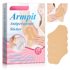 Invisible sweat pads for women and men - Ultra-thin anti sweat tablets and Armpit sweat pads - sweat control wipes，28Pc， Sweatproof & Odour Control | Disposable Underarm Shields