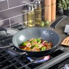 Kenmore Arlington 11" Aluminum Wok W/Lid- Black Diamond